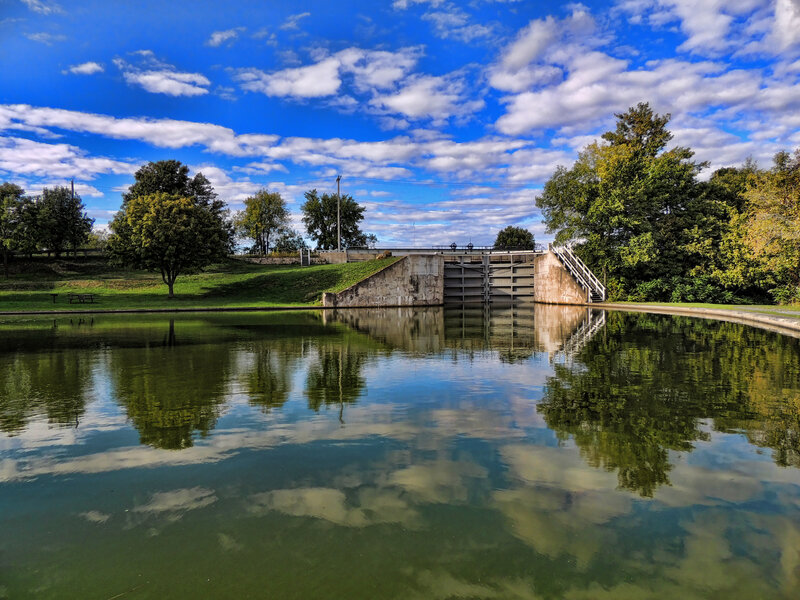 Canal Lock with Water