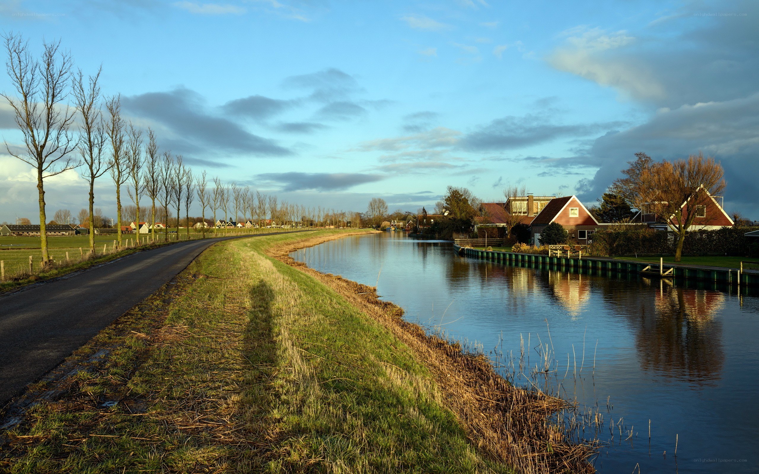 canal path in rural Netherlands
