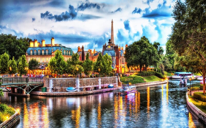 Canal Scene at Dusk