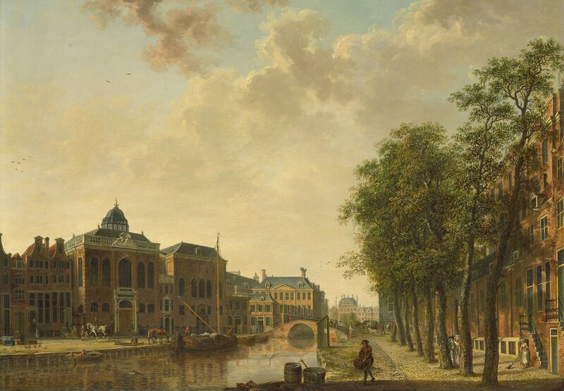 Canal Scene in Amsterdam