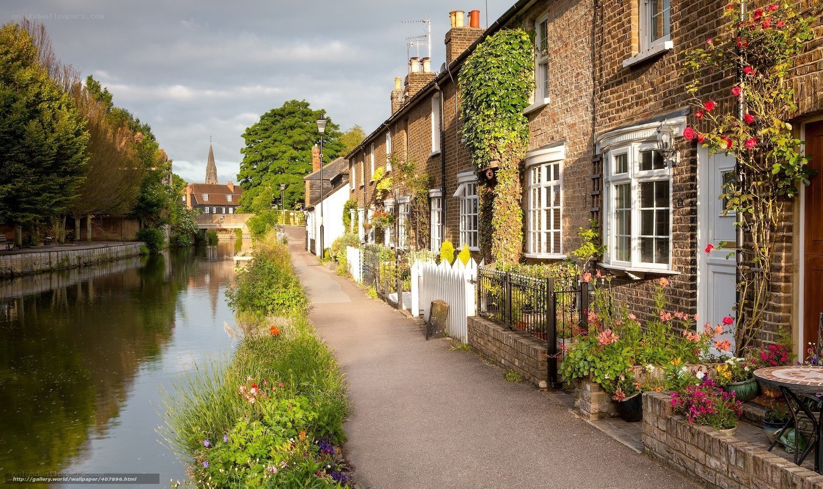 Canal-side village homes