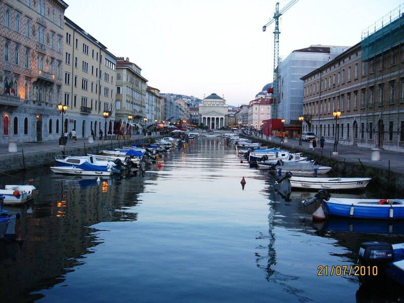 Canal with Boats and Buildings