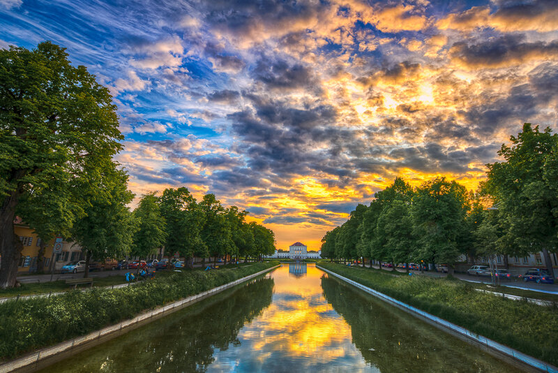 Canal with Building in Distance