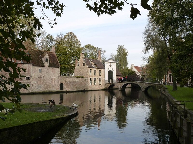 Canal with Historic Buildings — Green