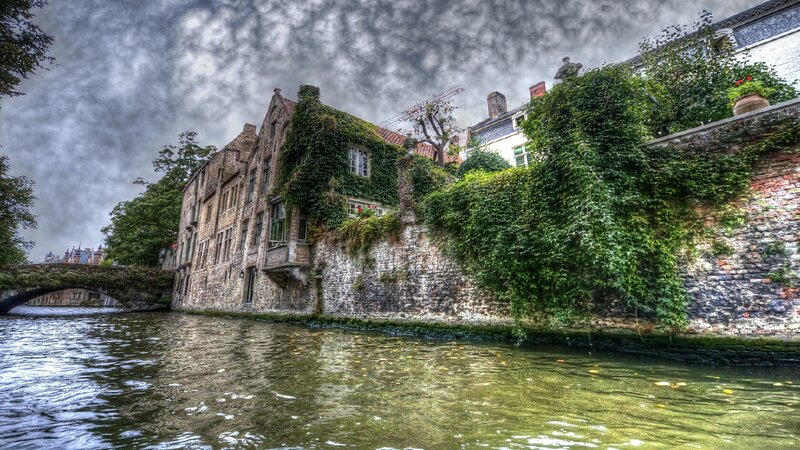Canal with Old Buildings