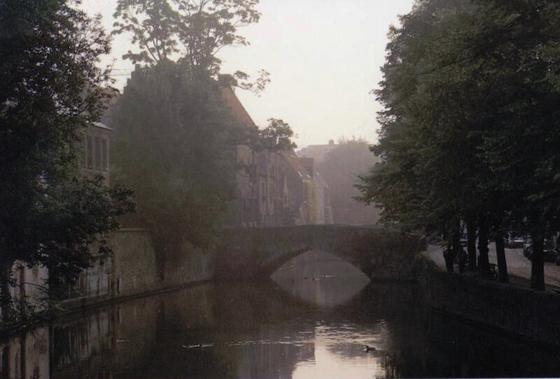 Canal with Stone Bridge — Green