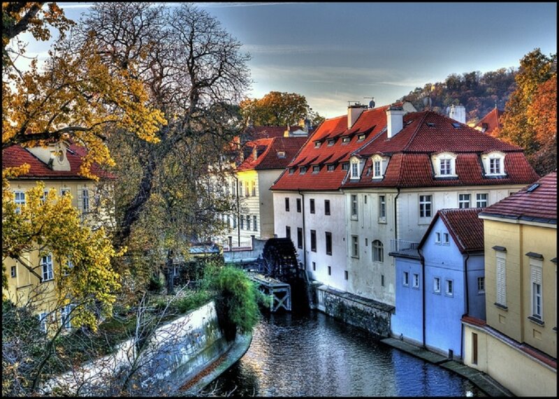 Canal with Watermill