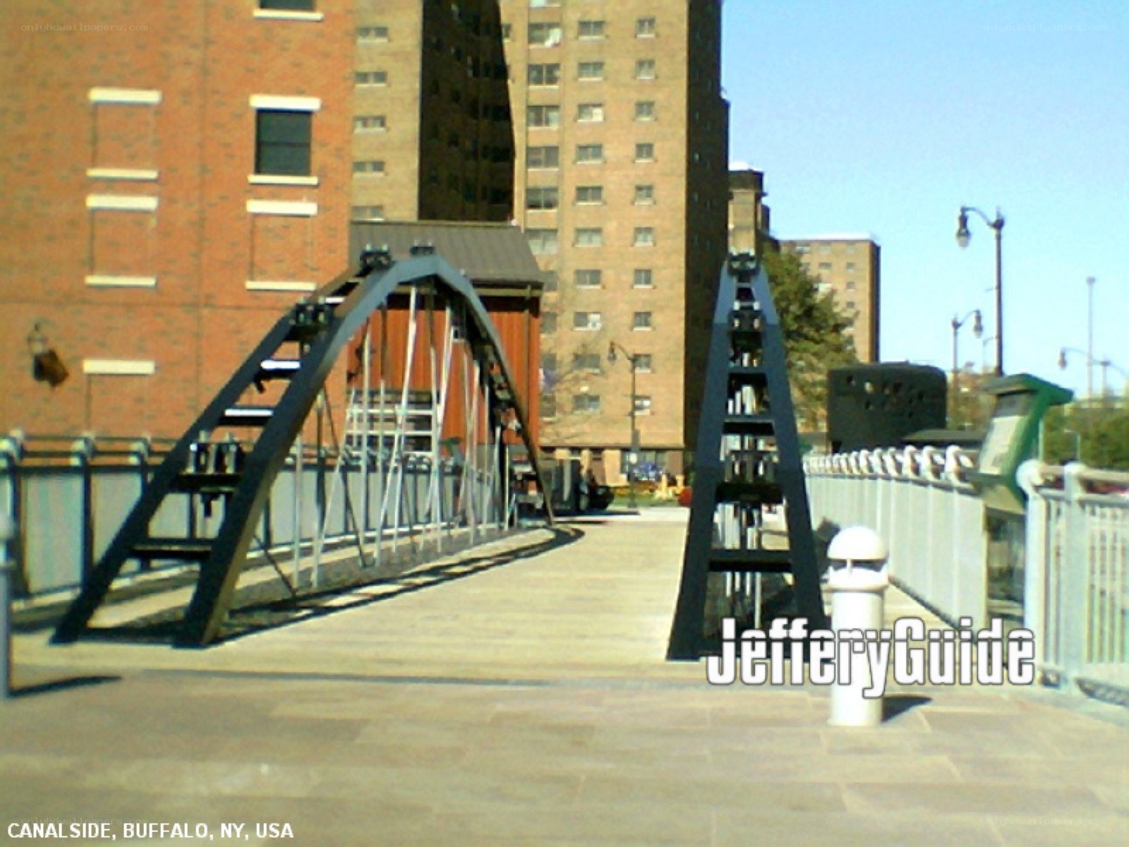 Canalside Bridge in Buffalo