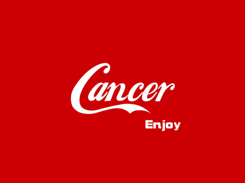 Cancer drink advertisement