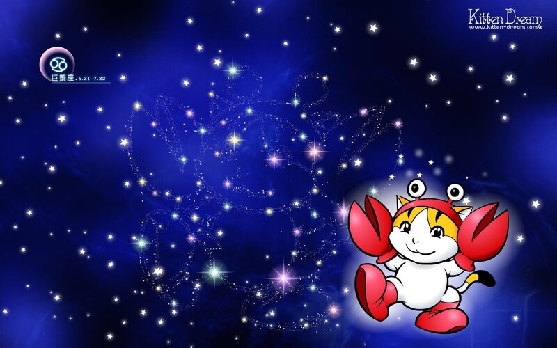 Cancer zodiac cartoon character