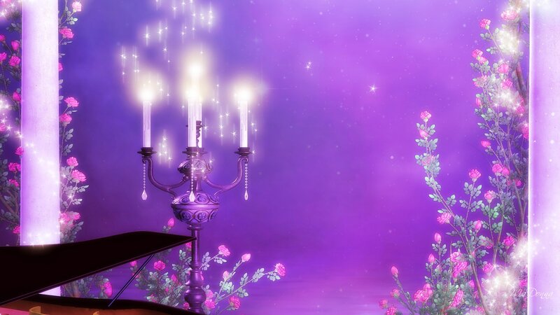 Candelabra with Roses