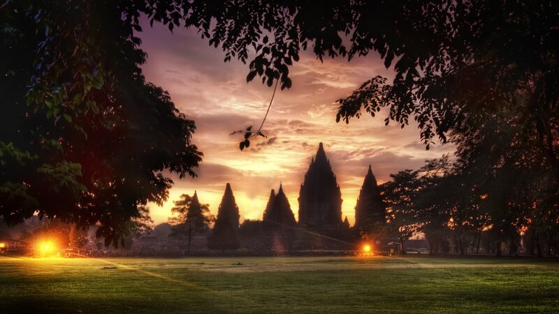 Candi Prambanan Temple — Green