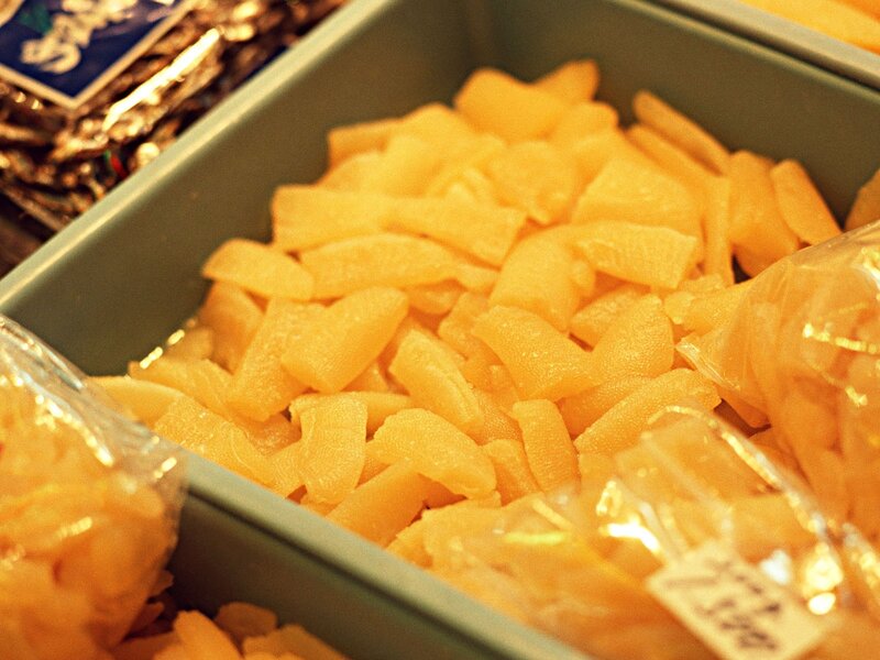 candied fruit in a market