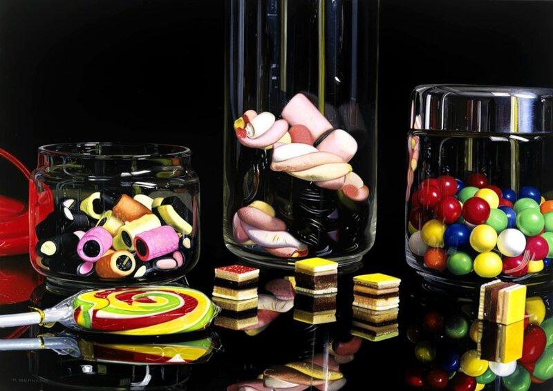 Candies in Glass Jars — Black