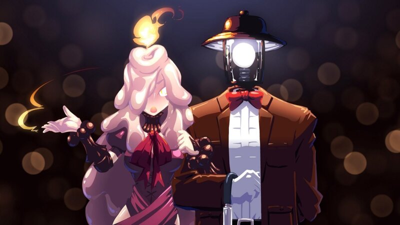 Candle and Lantern Characters — Black