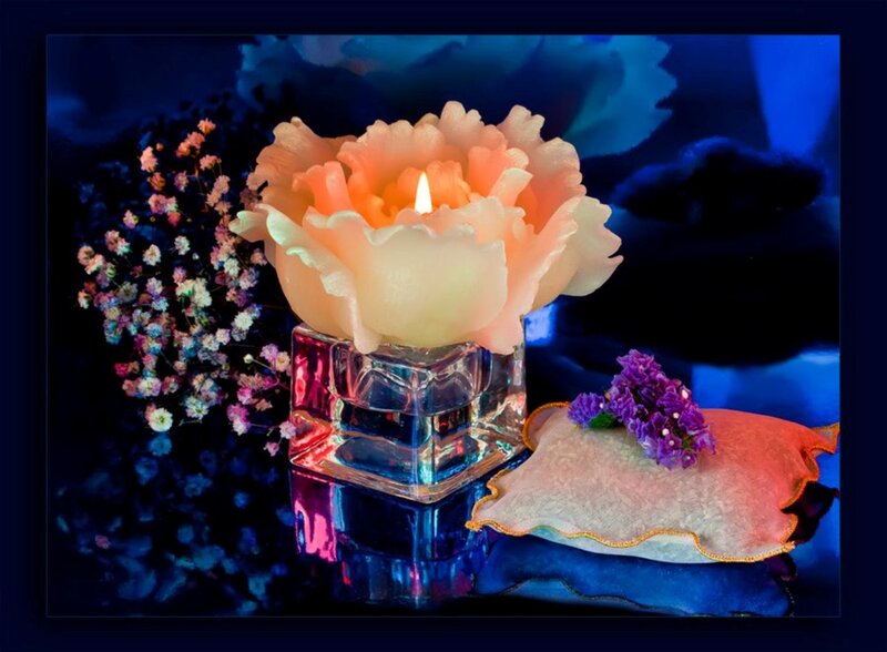 Candle in Flower Shape