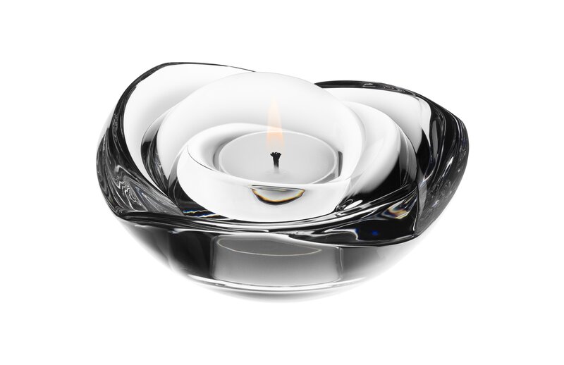 Candle in Glass Holder — White, Calm