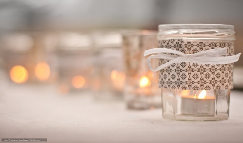 Candle in Glass Jar — White, Calm