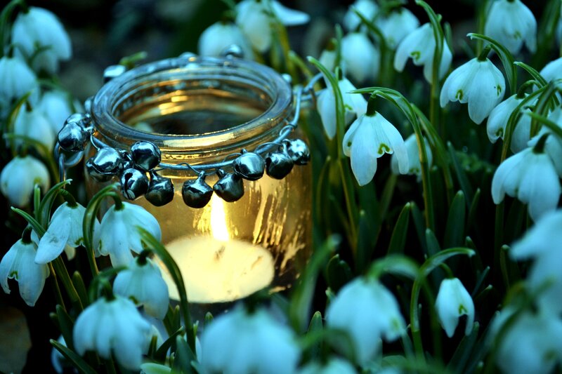 Candle in Glass Jar — White, Serene