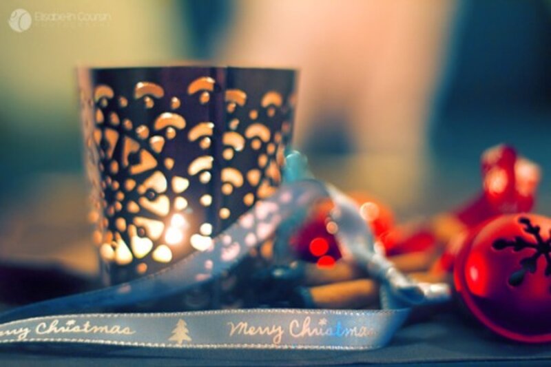 Candle in Lantern — Blue, Cozy
