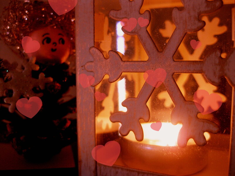 Candle in Snowflake Lantern