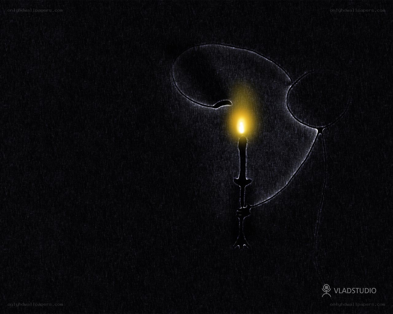 Candle in the dark
