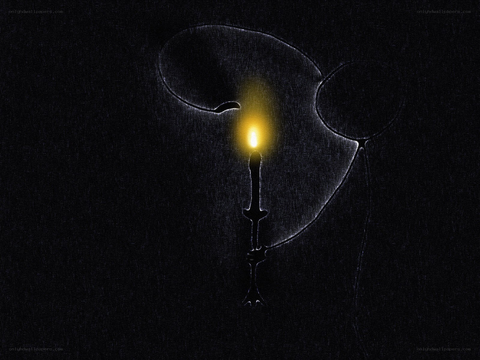Candle in the dark