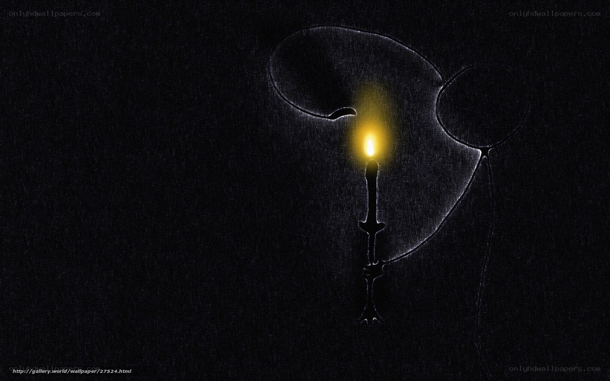 Candle in the dark