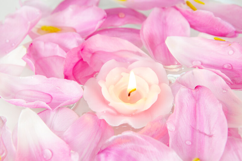 Candle in Water — Pink