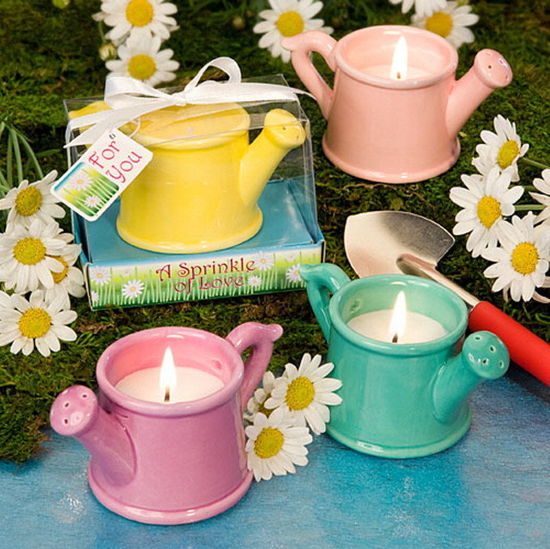 Candle in watering can