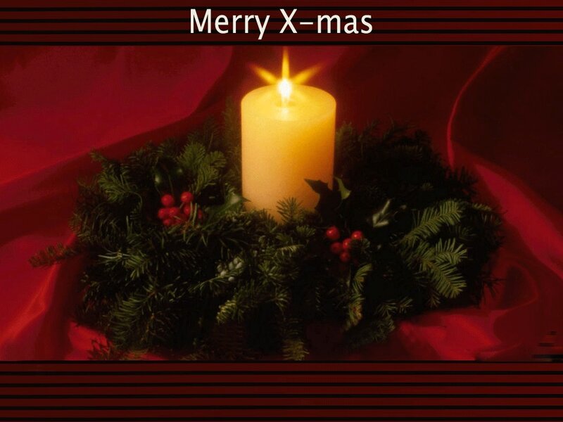 Candle in Wreath