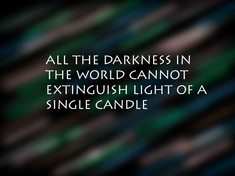 candle light quote