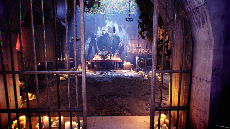 Candle-lit Shrine Room