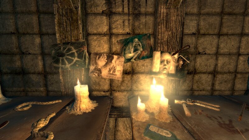 candle-lit study with sketches