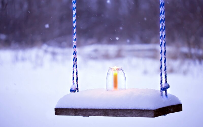 Candle on Swing