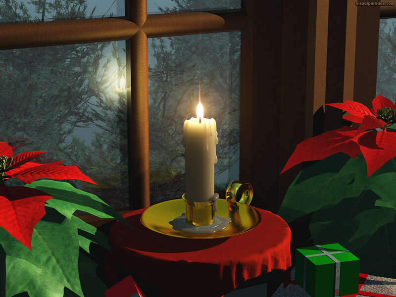 Candle on Table