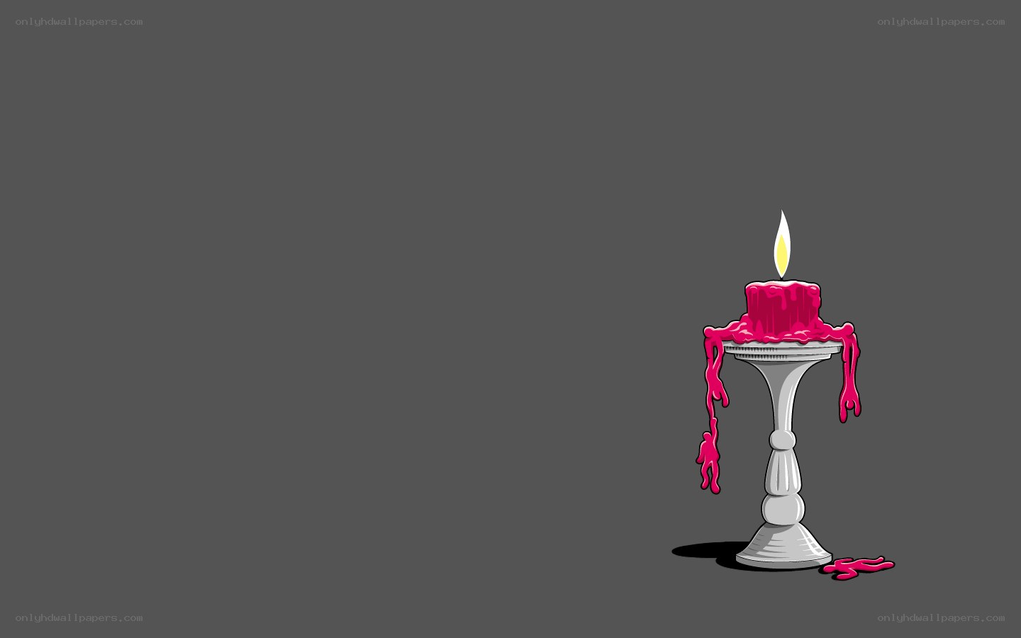 candle with dripping wax