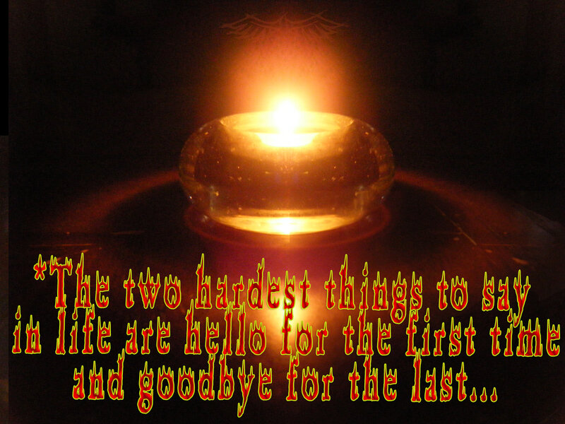Candle with quote