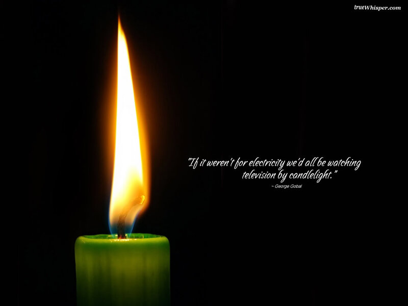 candlelight quote image