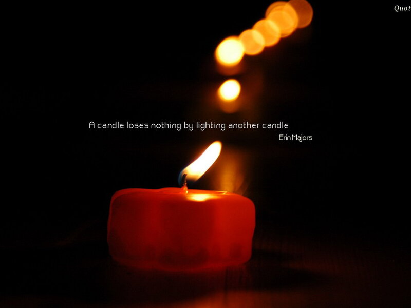 candlelight quote image