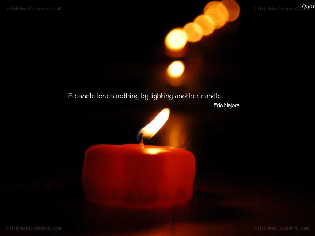 candlelight quote image