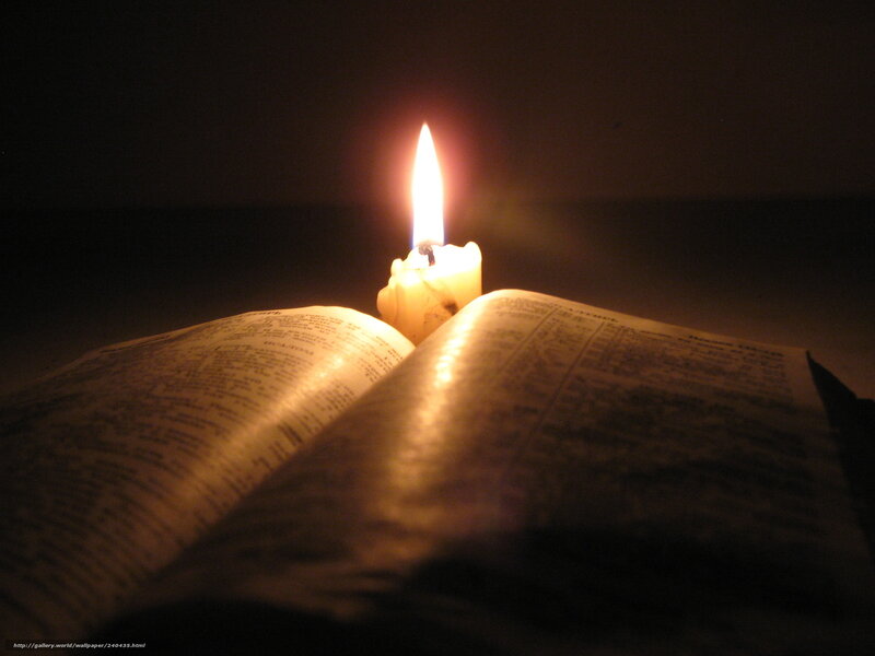 Candlelight reading