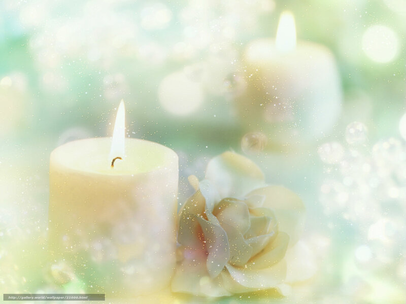 Candlelight with rose