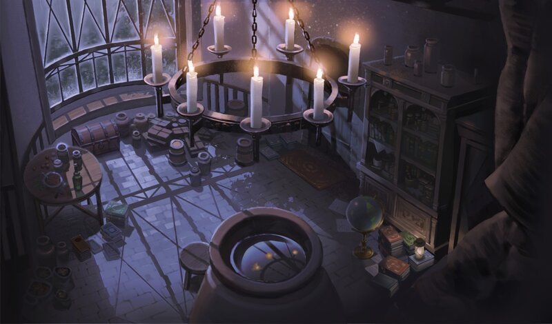 Candlelit Alchemy Lab