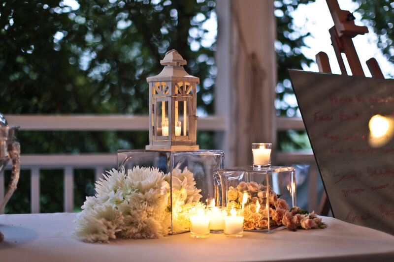 Candlelit Table Setting — White