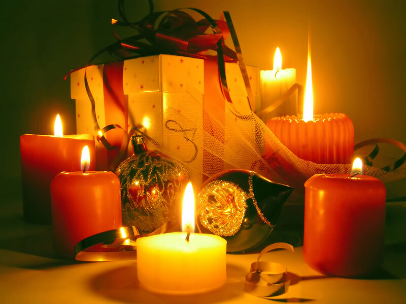Candles and Gift Box
