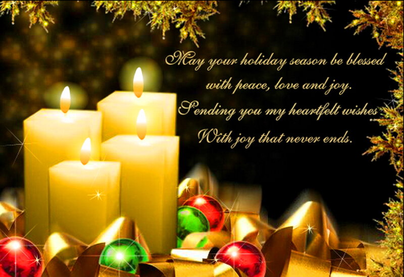 Candles and Ornaments — Yellow