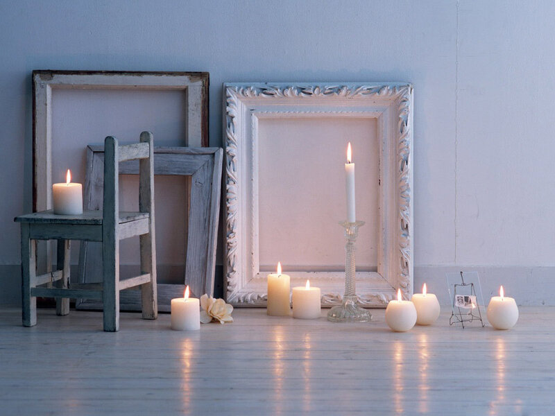 Candles and Picture Frames