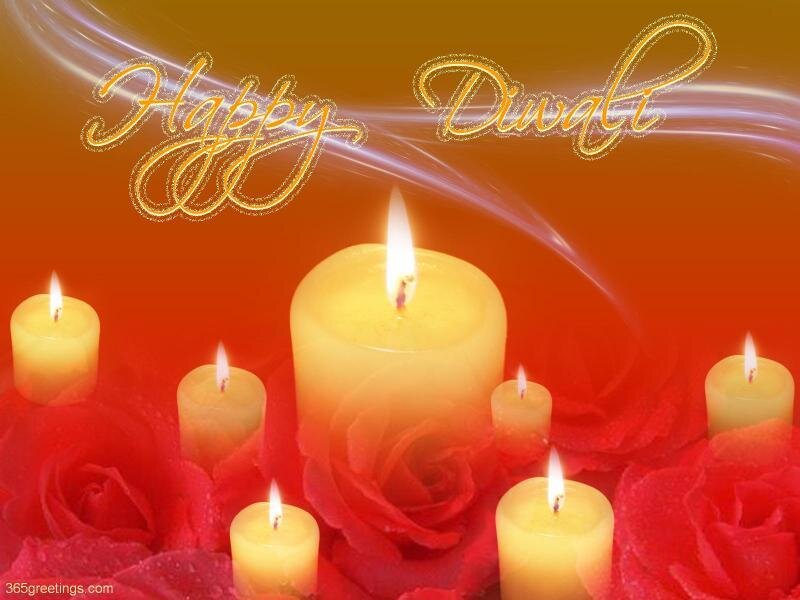 Candles and Roses — Red