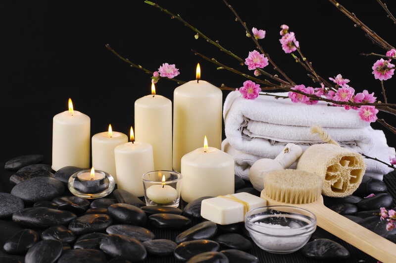 Candles and Spa Items — Black